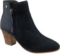 Ravel Ravel Blue Suede Heeled Ankle Boots