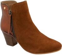 Ravel Ravel Brown Suede Heeled Ankle Boots