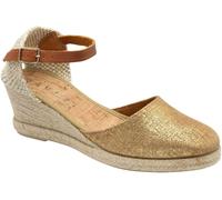 Ravel Ravel Gold Leather Espadrille Sandals