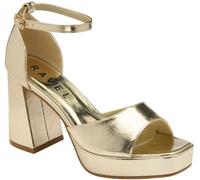 Ravel Ravel Gold Strappy Open Toe Platform Sandals