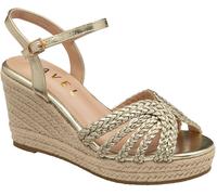 Ravel Ravel Gold Woven Strappy Wedge Sandals