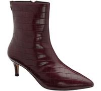 Ravel Ravel Red Stiletto Heel Zip Up Ankle Boots