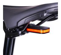 RAVEMEN CL01 - Feu arrière de vélo LED rechargeable par USB avec capteur de freinage automatique, design épuré et visibilité latérale