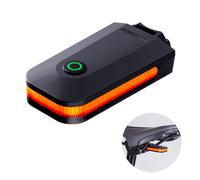 RAVEMEN CL01 - Feu arrière de vélo LED rechargeable par USB avec capteur de freinage automatique, design épuré et visibilité latérale