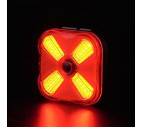 RAVEMEN CL06 Feu de freinage, Feux Arrière Vélo 50 Lumens 7 Modes Feu d'avertissement Flash accrocheur avec capteur de freinage et capteur de lumière,USB-C Rechargeable