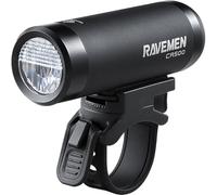 RAVEMEN Cr500 Lumière LED Avant pour vélo Adulte Unisexe, Noir, Fino a 500 Lumen