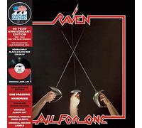 Raven - All for One-LP 30cm Bicolore Rouge & Noir [Import]