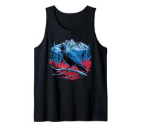 Raven Bird Mountain Forest Wilderness Nature Gothic Art Débardeur