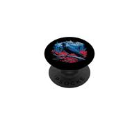 Raven Bird Mountain Forest Wilderness Nature Gothic Art PopSockets PopGrip Adhésif