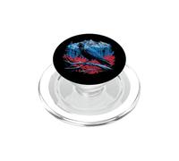 Raven Bird Mountain Forest Wilderness Nature Gothic Art PopSockets PopGrip pour MagSafe