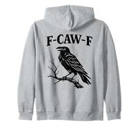 Raven Crow F-CAW-F, Dessin animé Gothique, Oiseau, drôle Sweat à Capuche
