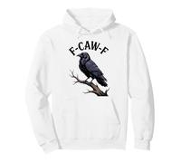 Raven Crow F-CAW-F, Dessin animé Gothique, Oiseau, drôle Sweat à Capuche