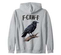 Raven Crow F-CAW-F, Dessin animé Gothique, Oiseau, drôle Sweat à Capuche