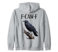 Raven Crow F-CAW-F, Dessin animé Gothique, Oiseau, drôle Sweat à Capuche