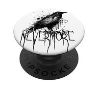 raven crow nevermore Poe Raven Poem corbeau PopSockets PopGrip Interchangeable