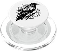 Raven Graphic Art Crow Design pour Femmes et Hommes PopSockets PopGrip pour MagSafe