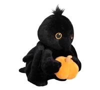 Raven Halloween Plush Toy - Soft Collectible Pillow Doll for Huggable Comfort, Decorative for Home Bedroom Living Room Car Desk Sofa, Black, Gift Ready Packaging