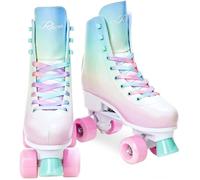 RAVEN Lexie - Patin à roulettes ajustable femme et fille - Roues PU 82A ABEC 7 - Multicolore - Pointure 39 à 42 39/42