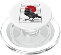 Raven Red Moon Anime Japanese Art PopSockets PopGrip pour MagSafe