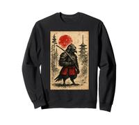 Raven Samurai Warrior Japanese Crow Vintage Graphic Ukiyo-e Sweatshirt