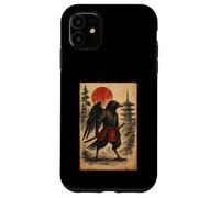 Raven Samurai Warrior Japanese Vintage Graphic Ukiyo-e Art Coque pour iPhone 11