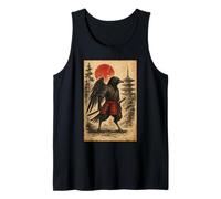 Raven Samurai Warrior Japanese Vintage Graphic Ukiyo-e Art Débardeur