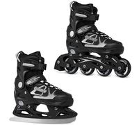 RAVEN Spirit - Roller en Ligne avec Patins à Glace - Taille Ajustable - Adulte, Enfant