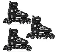 RAVEN Spirit - Roller en Ligne - Patin à Roulette - Triskate - 3 en 1 - Noir - Taille 37 au 40 - Ajustable