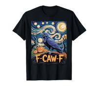 Raven Starry Night Van Gogh F Caw F T-Shirt