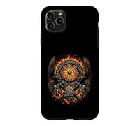 Raven Valknut Viking Norse Myth - Huginn and Muninn - Fire Coque pour iPhone 11 Pro Max