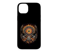 Raven Valknut Viking Norse Myth - Huginn and Muninn - Fire Coque pour iPhone 14 Plus