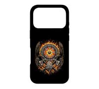 Raven Valknut Viking Norse Myth - Huginn and Muninn - Fire Coque pour iPhone 17 Pro