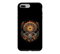 Raven Valknut Viking Norse Myth - Huginn and Muninn - Fire Coque pour iPhone 7 Plus/8 Plus