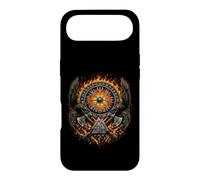 Raven Valknut Viking Norse Myth - Huginn and Muninn - Fire Coque pour iPhone Air