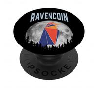 Ravencoin Calculatrice de Portefeuille pour minage de Prix sur la Lune RVN PopSockets PopGrip Adhésif