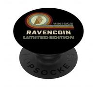 Ravencoin Portefeuille Vintage pour Mineur/minier RVN PopSockets PopGrip Adhésif