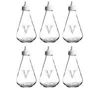 Ravenhead Essentiels Vinaigre Pot Shaker Casquette Haut Transparent (Paquet De 6) - Transparent/Transparent