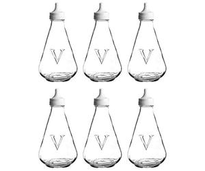 Ravenhead Essentiels Vinaigre Pot Shaker Casquette Haut Transparent (Paquet De 6) - Transparent/Transparent