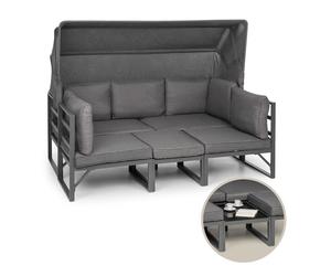 Ravenna Lounge Set Garden ensemble de 4 meubles convertibles en polyro