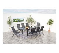 Table De Jardin Et 8 Chaises En Aluminium Gris Ravenne Gris