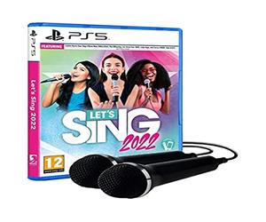 Ravens Court 1180490 Let's Sing 2022 Lot de 2 micros Noir