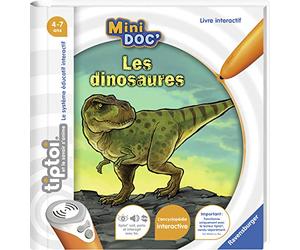 Ravensburger 00028 Livre Interactif Tiptoi Mini Doc' - Les Dinosaures - Jeux Ã‰lectroniques Ã‰ducatifs Sans Ã‰cran En Français - Lecteur Tiptoi Non Inclus
