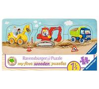 Puzzle 3 pièces Ravensburger - Machines de Construction en Bois multicolore