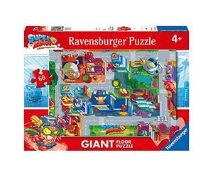 Ravensburger 030750 Puzzle Super Zings - 60 pièces Giant Puzzle, Puzzle pour Enfants et Filles, Âge recommandé 4+