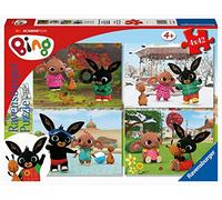 Ravensburger 051854 Bing, 4 Puzzles de 42 pièces pour Enfants, âge recommandé 4 +