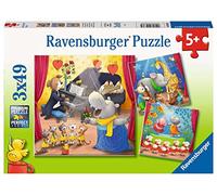 Ravensburger 05638 Puzzle pour Enfant Motif Animaux sur scène 3 x 49 pièces pour Enfants à partir de 5 Ans