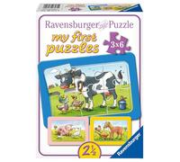 Ravensburger – Puzzle cadre Les Bons Amis – 3 x 6 pièces