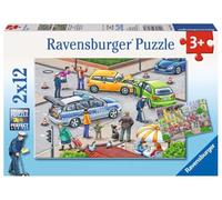 Ravensburger - 07578 2 - Puzzle - Police En Action - 2 x 12 Pièces
