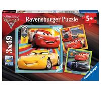 Ravensburger - 08015 - Lot de 3 Puzzles - 49 Pièces - Prêts pour La Course Cars 3 - Disney