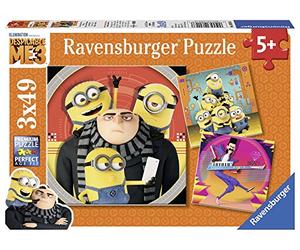 Ravensburger - 08016 - Lot de 3 Puzzles - 49 Pièces - Chaos Minions Moi, Moche et Méchant 3
